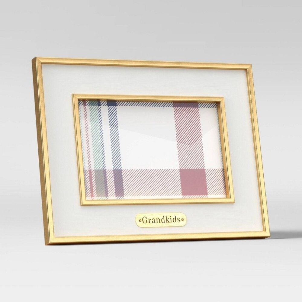 4" X 6" 'Grandkids' Holiday Single Image Frame White - Threshold™